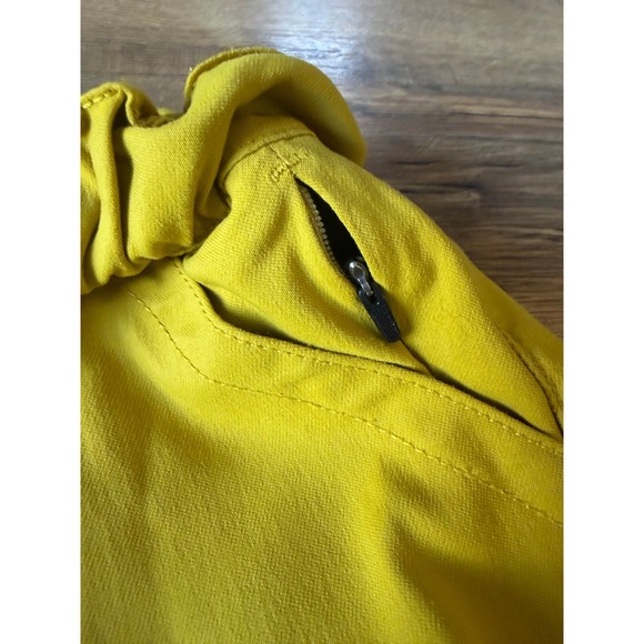 prAna Stretch Zion Elastic Waist Cargo Yellow Pants Belted Jogger Gorpcore - Picture 7 of 9